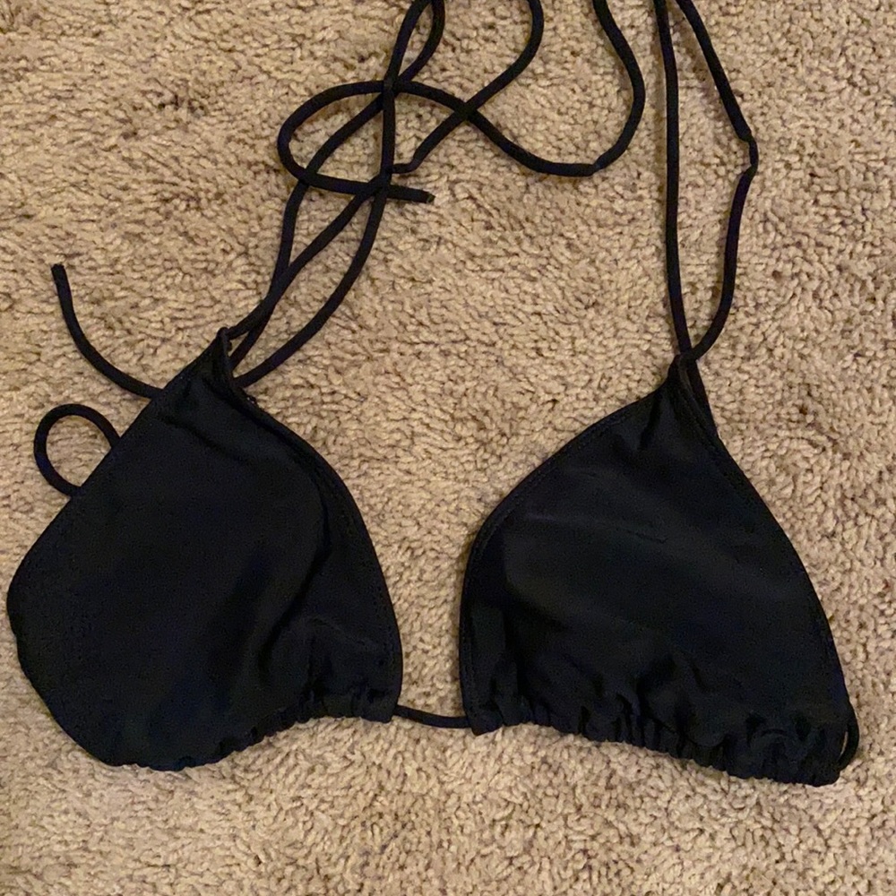 Black bathing suit top